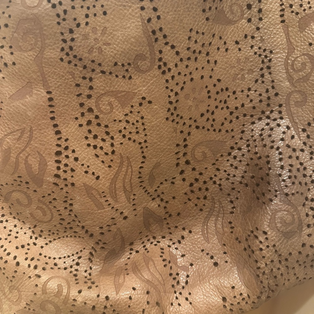 Crown Brown Leather Handbag